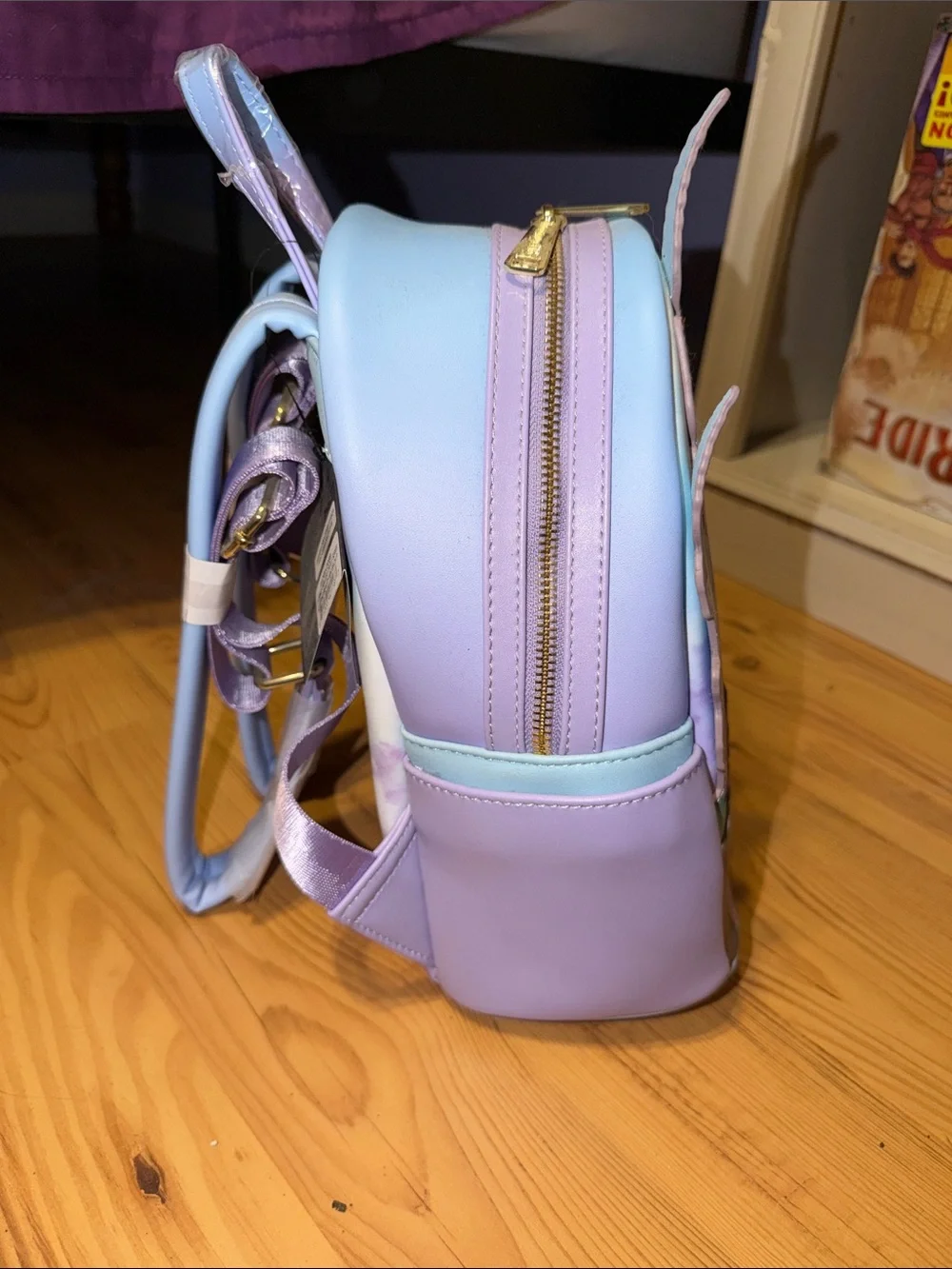 Disney Aurora Castle Mini Backpack in Lavender and Pastel Blue